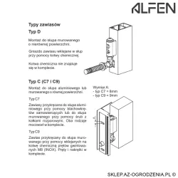 Furtka aluminiowa żaluzjowa N01