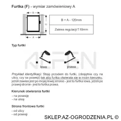 Furtka aluminiowa żaluzjowa N02