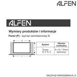 Przęsło aluminiowe Alfen N02