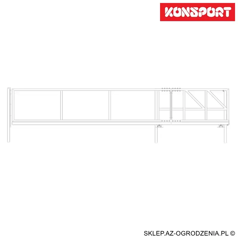 Brama przesuwna PS004 Konsport - żaluzja od firmy Konsport w Lublinie