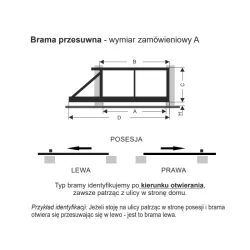 Brama przesuwna bez przeciwwagi